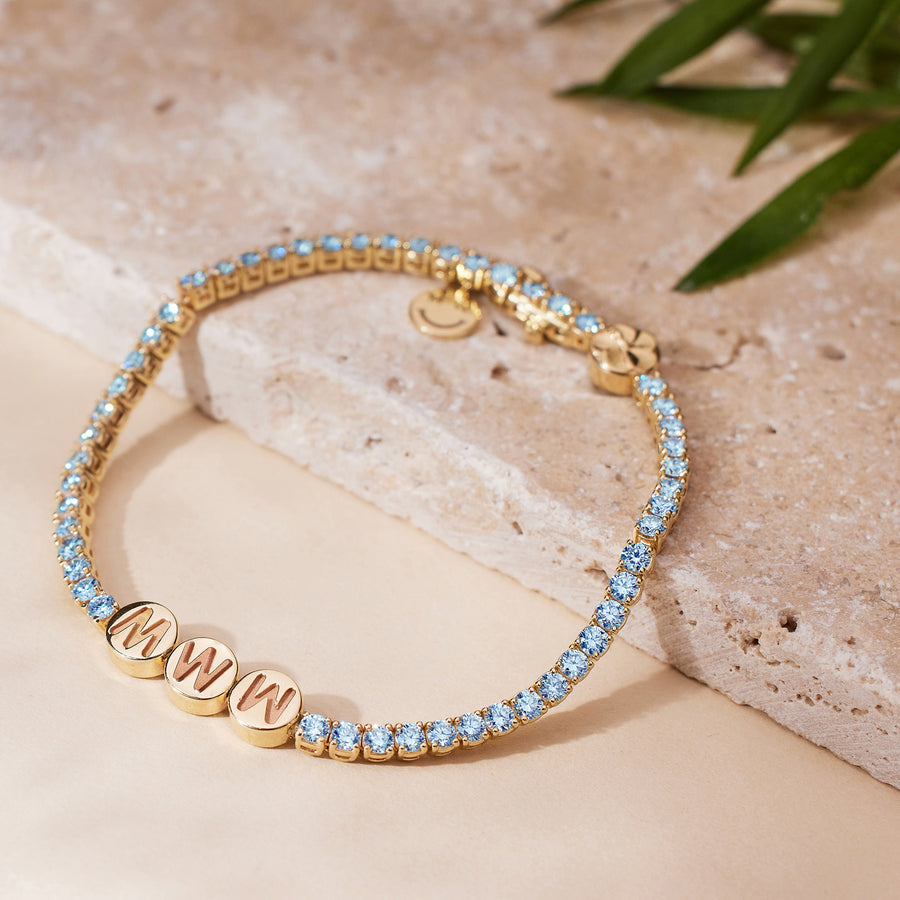 Custom Blue Topaz TNT Bracelet