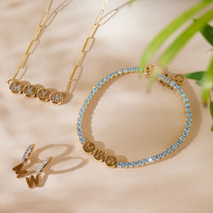 Custom Blue Topaz TNT Bracelet thumbnail 3