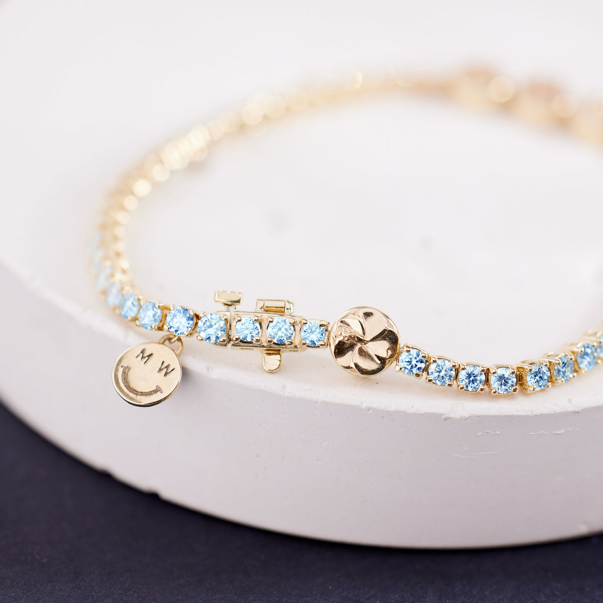 Custom Blue Topaz TNT Bracelet - View 6