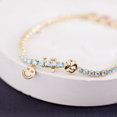 Custom Blue Topaz TNT Bracelet thumbnail 6