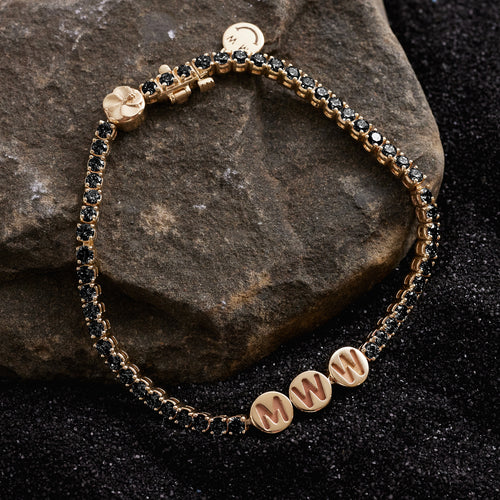 Custom Black Spinel TNT Bracelet