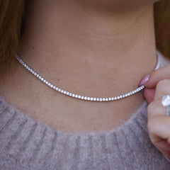 10 CTW Classic Tennis Necklace thumbnail 3