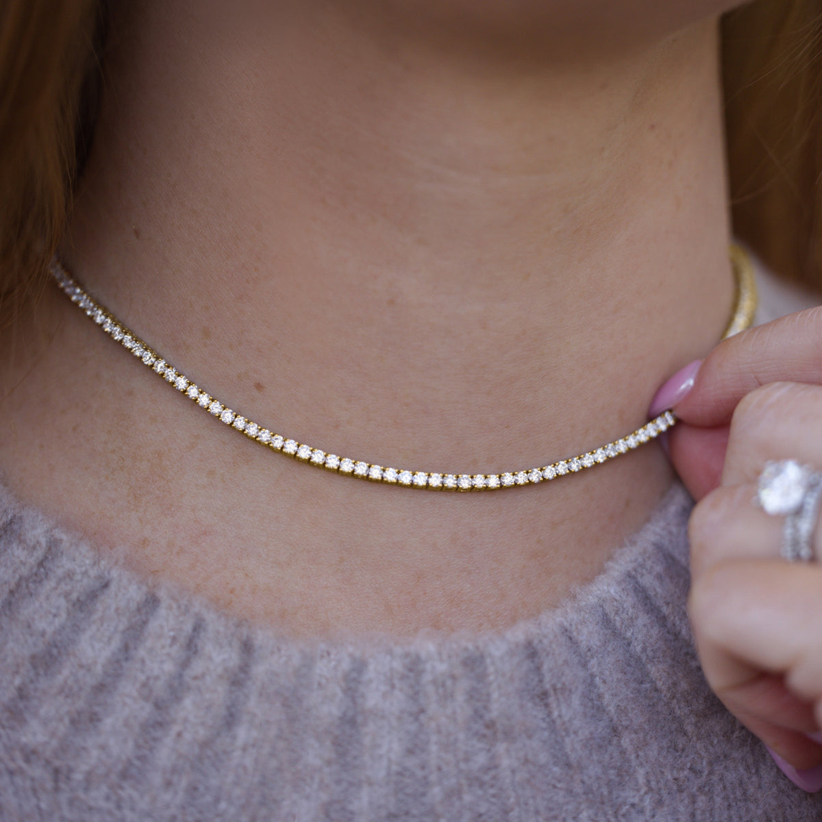 10 CTW Classic Tennis Necklace - View 7