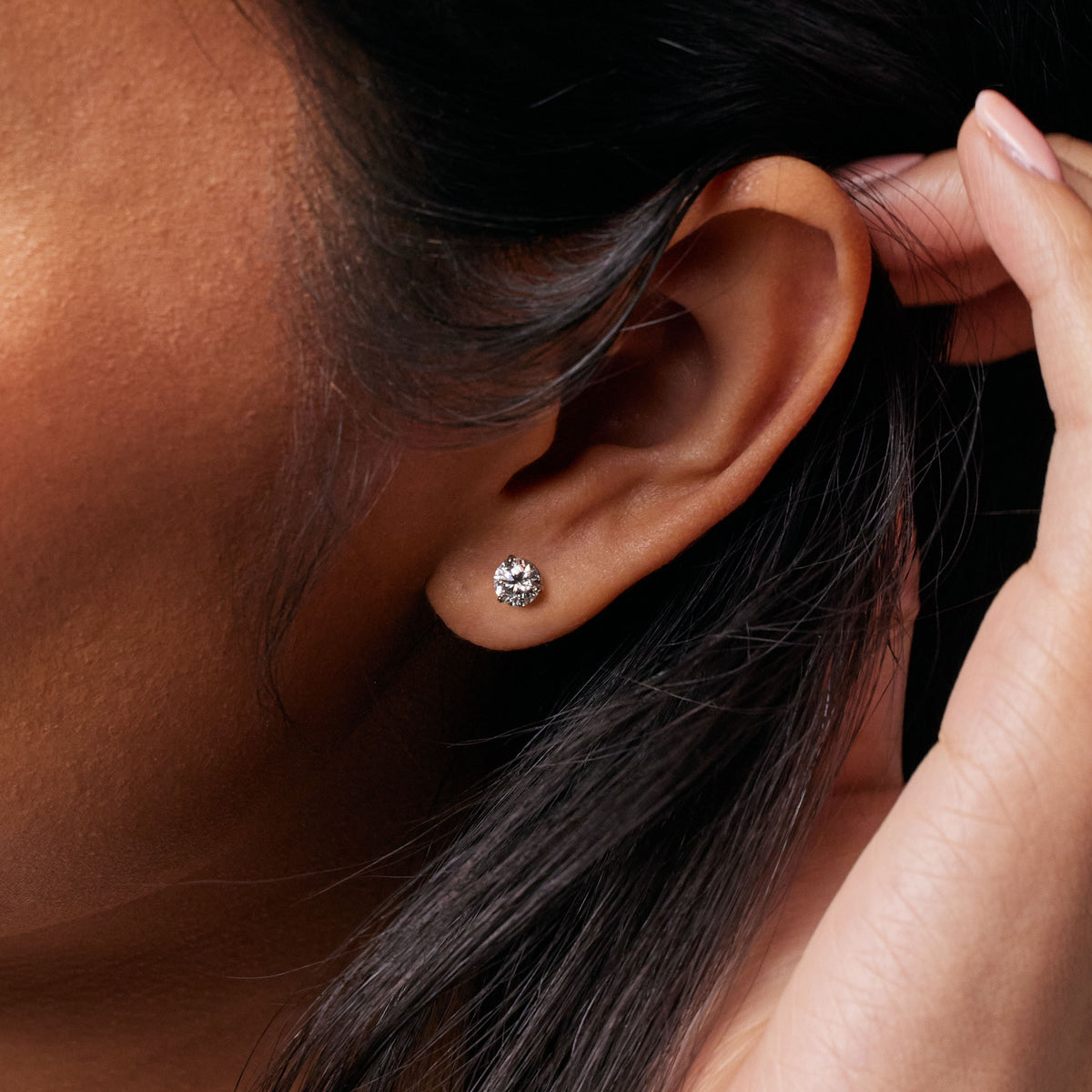 0.5 CTW Monaco Diamond Studs - View 2