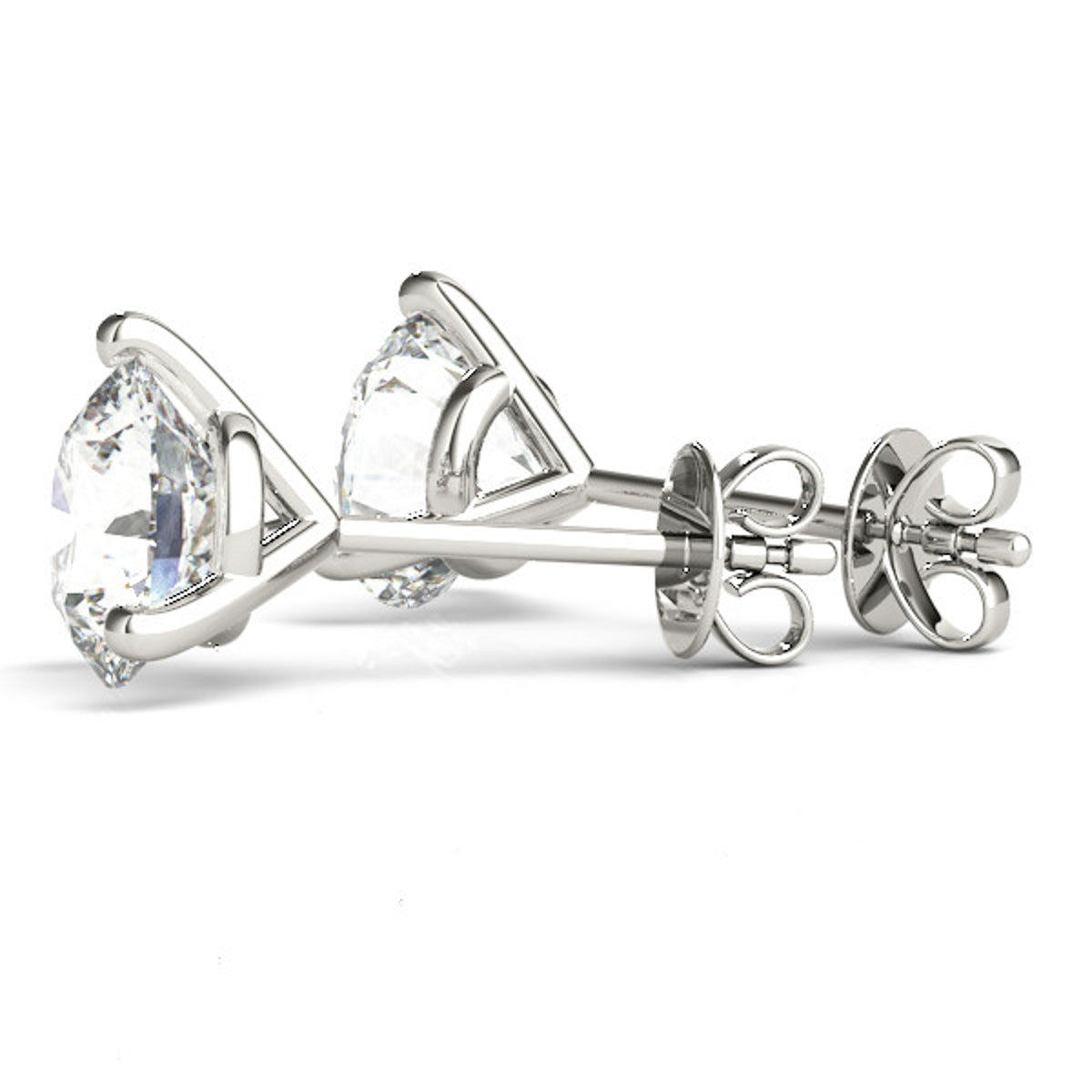 0.5 CTW Monaco Diamond Studs - View 4