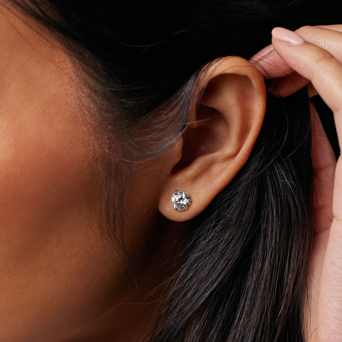 1.5 CTW Monaco Diamond Studs - View 3