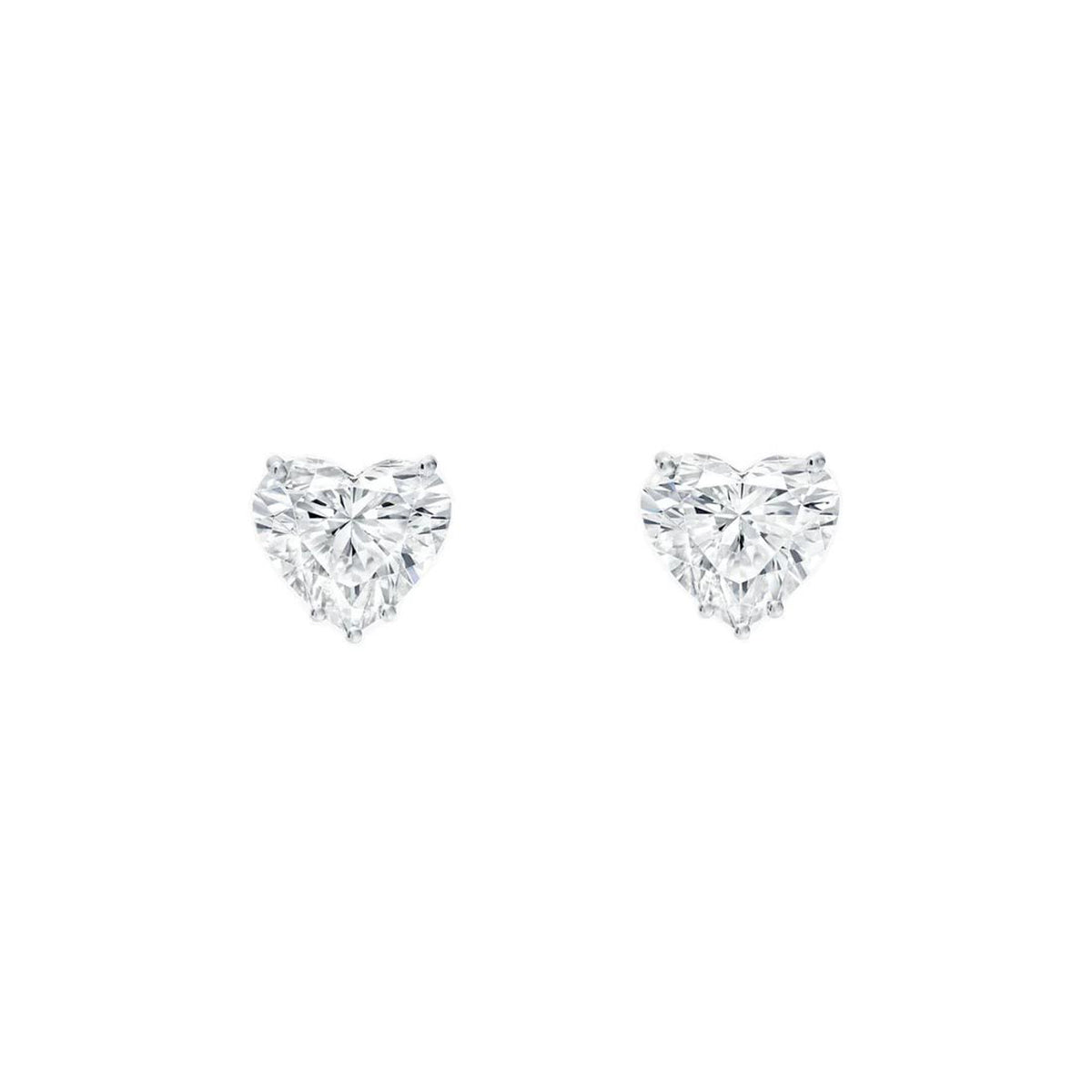 Diamond Heart Studs - View 1
