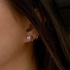 Diamond Heart Studs thumbnail 2