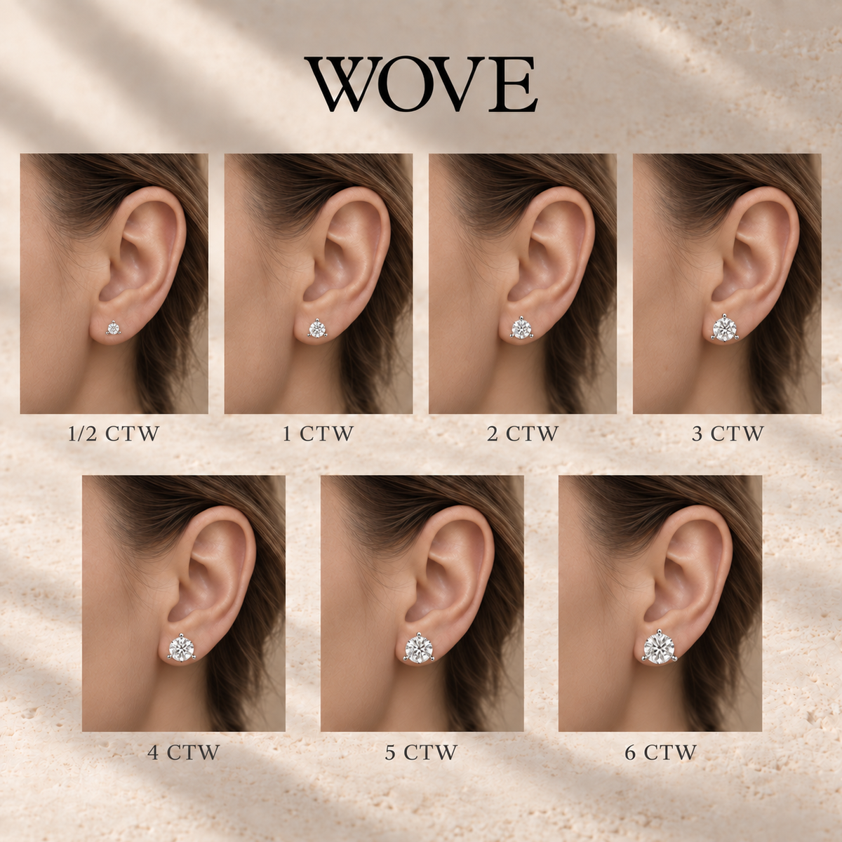 Monaco Diamond Studs - View 3