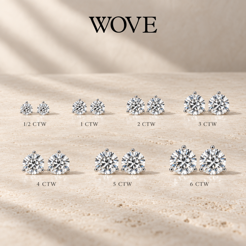 Clous d'oreilles Monaco en diamants