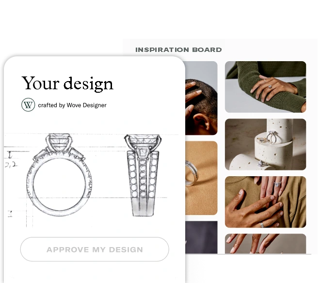 Book a meeting with your personal Wove jewelry designer 